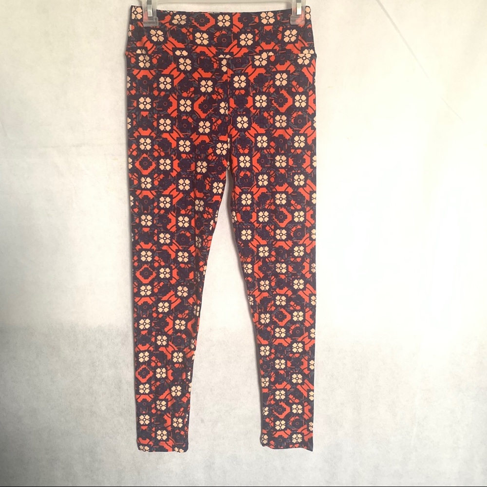 LuLaRoe Floral Print Leggings One Size.